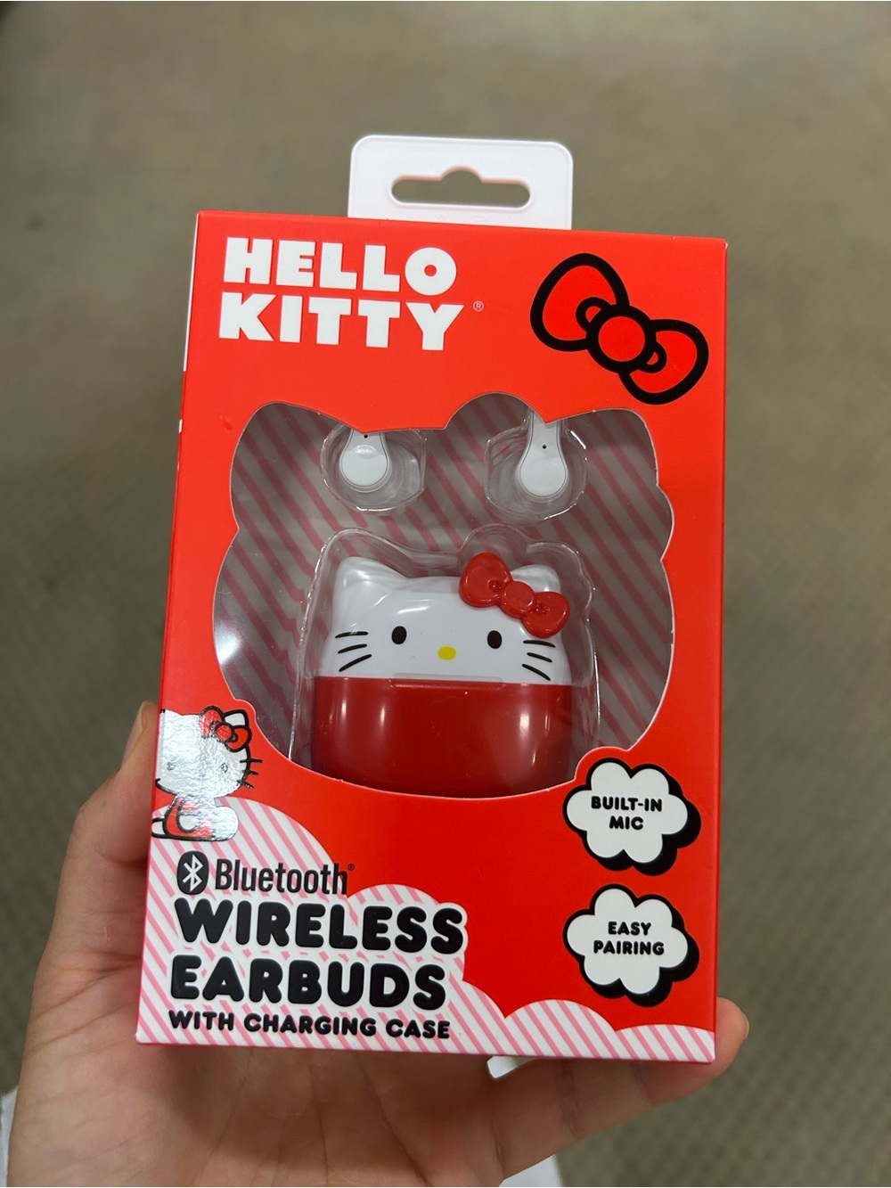 Limited edition Hello Kitty Bluetooth Wireless Earbuds with Charging Case